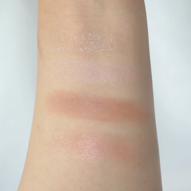 セザンヌ ペールトーンアイシャドウ 02 シェリーピンク 新作 スウォッチ