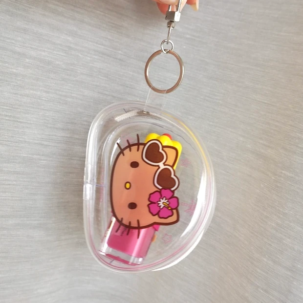 韓国のOLIVEYOUNG(オリーブヤング)×サンリオコラボアイテム　foodology 日焼けキティ×コレオロジー カッティングゼリー のおまけポーチ画像