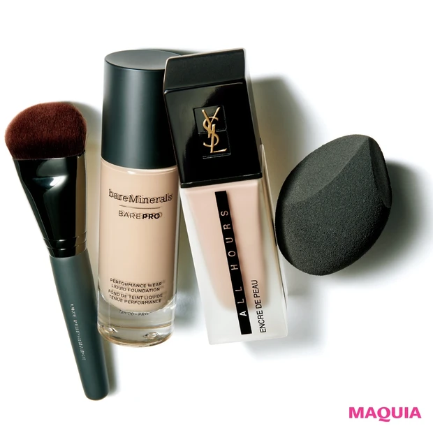 最新リキッドファンデの新常識は、“密着塗り＆タップ塗り”