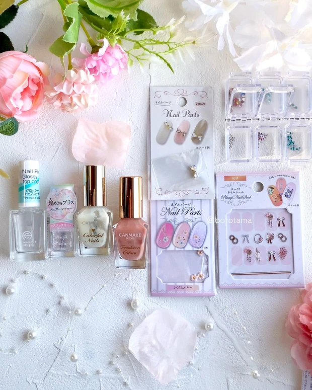 プチプラで作る!春に似合う和桜ネイル洗_2