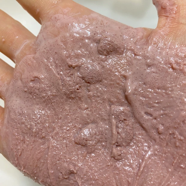 洗顔完全に水に溶かしている状態