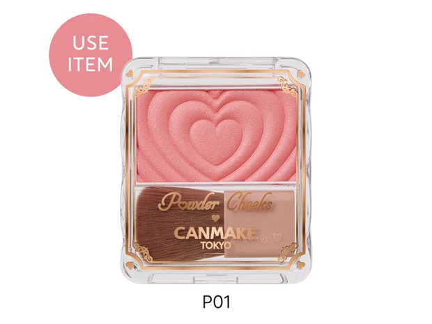 キャンメイク パウダチークス P01 パワフルピンク ￥660／井田ラボラトリーズ