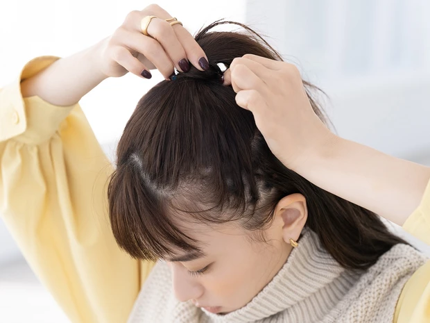 定番ハーフアップの進化形って? 【山本舞香×北原果】あえてのきっちりハーフアップが新しい!_6