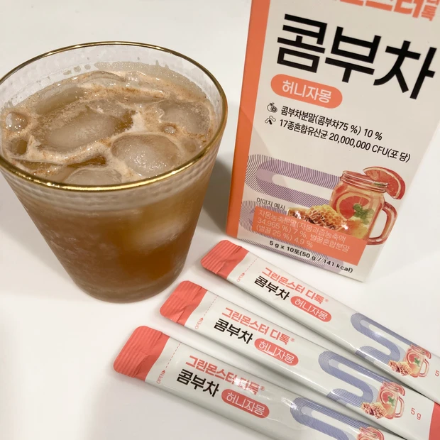 オリーブヤング　おすすめ　GREEN MONSTER デトックスコンブチャ ハニーグレープフルーツ