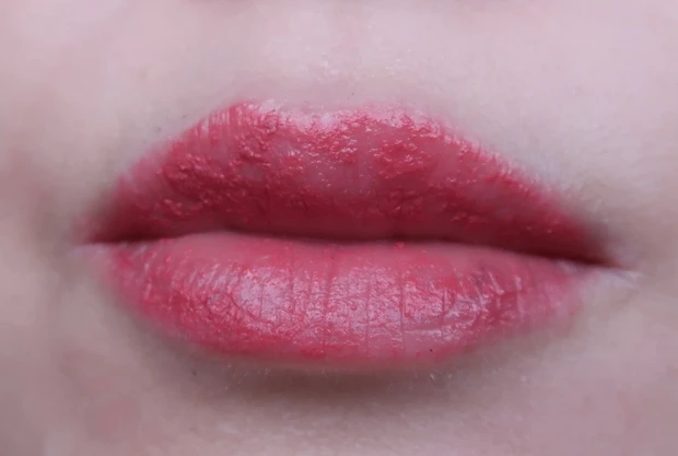 リンメル ラスティング プロボカリプス リップカラーを塗った１時間後