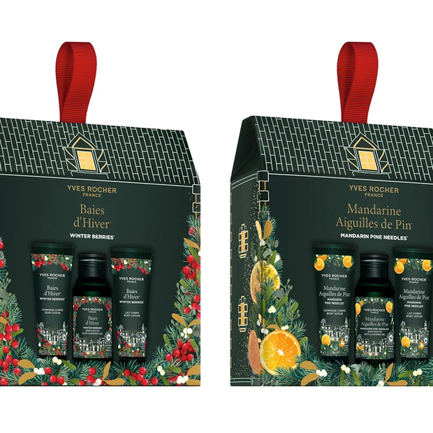 2つの香りに癒される、イヴ・ロシェのボディ＆ヘアケセット【クリスマスコフレ2025】