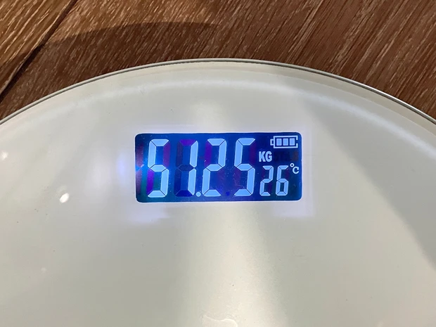 ファスティング　2日目　体重