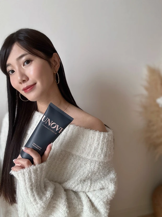 ブラックフライデーでゲットして！韓国で話題のトリートメント『 𝐔𝐍𝐎𝐕𝐄 』で艶髪滑り台🥹❤️‍🔥_4