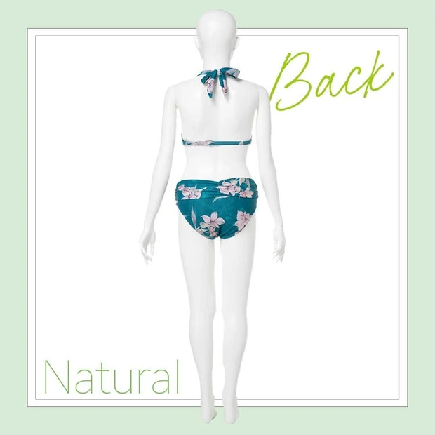 骨格ナチュラルタイプにおすすめの水着_1.肩の大きさをカバーできるしっかりホルダーネック_バック