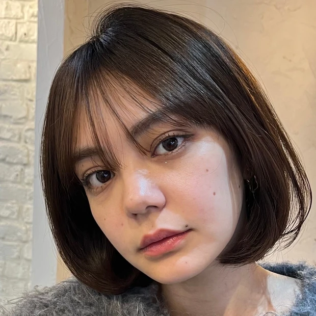 【若見えボブ】簡単スタイリングで可愛い! 小顔印象も叶う大人のコンパクトボブ