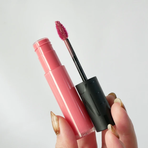 マキアージュ リップグロウボム リップティント 新作 ももボム イエベ春