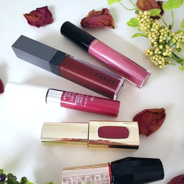 秋メイクにオススメ★秋色リップ5色を塗り比べてみた!