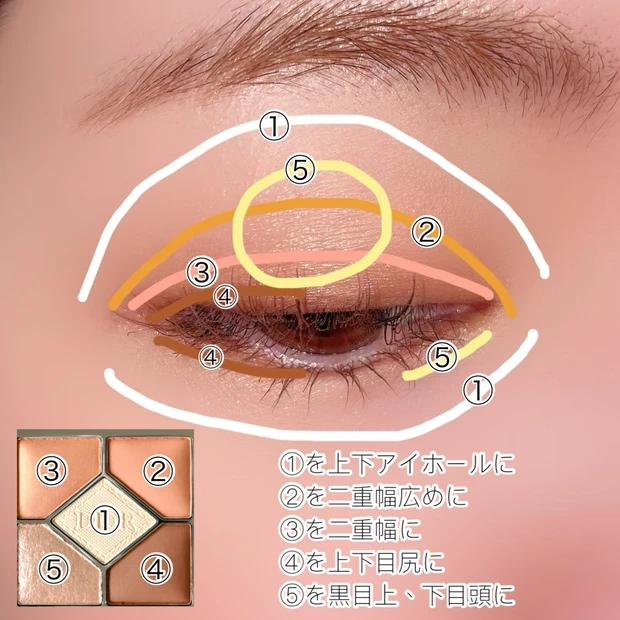 ディオール dior ディオールショウ サンク クルール 423 アンバーパール ブルベおすすめ 使い方