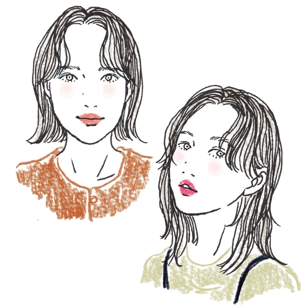 似合う前髪「センターパート」