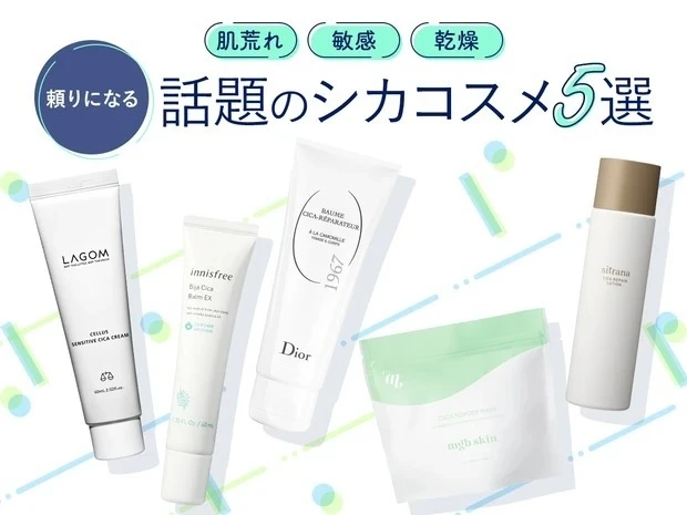 【敏感肌におすすめのスキンケア】不安定な肌をやさしくケアするシカコスメ5選