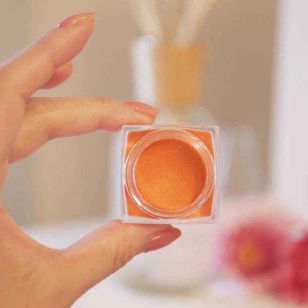 【春メイク】安達祐実さんに学ぶ*オレンジのワンカラーアイメイク_2