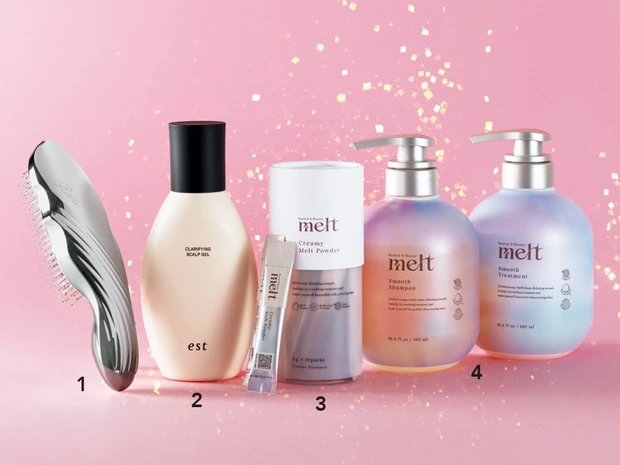 マキア11月号 創刊21周年 プレゼント 水越みさと ヘアケア ReFa est melt ブラシ 頭皮ケア シャンプー トリートメント