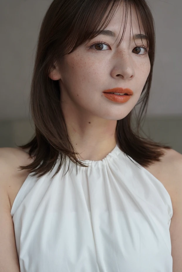 髪型 ミディアム シースルーバング レイヤーミディアム 前髪あり スタイリング