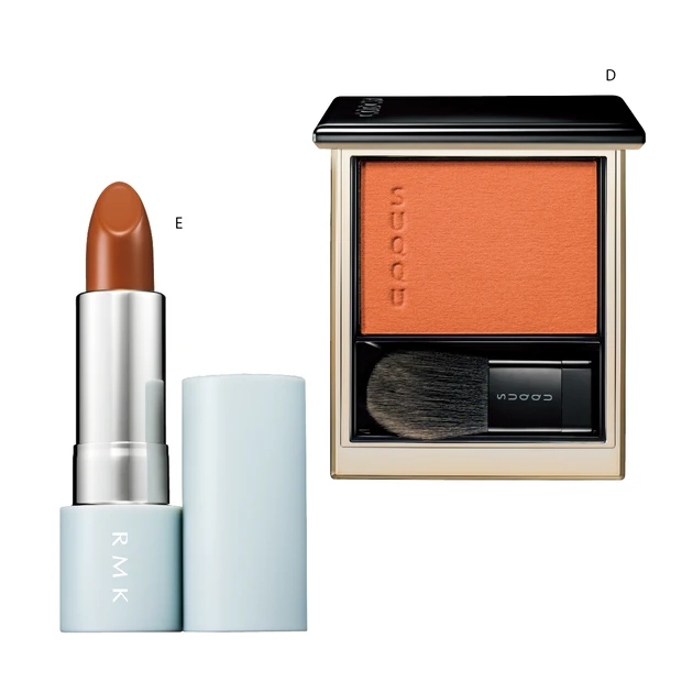 paku☆chan 溶け込むような血色頬とセミマットな唇で洗練印象に