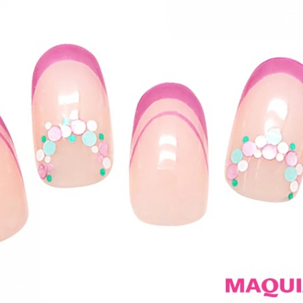 フェミニンピンクの「ダブルフレンチ」で女度アップ♡