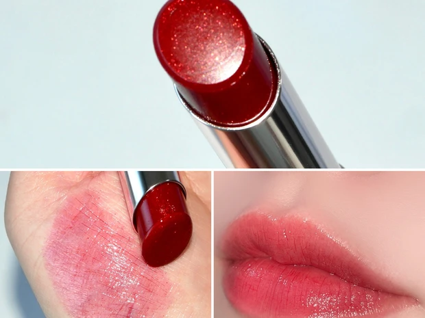 オペラ「グロウリップティント」の冬の限定2色をスウォッチ！ 透けるような深みのレッドカラーが登場