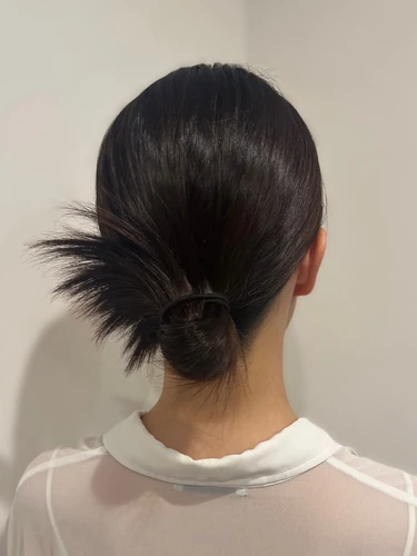 ミディアムボブ　セルフアレンジ　カチモリ