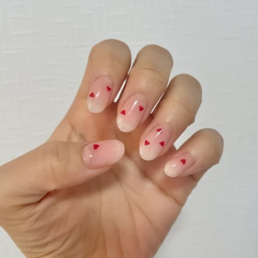 セルフネイル　バレンタインネイル　オホーラ　ohora 　レビュー