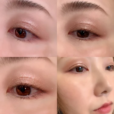 エレガンス パルフェ クルール パレット 100 エターナル ヒロインでメイクした目元