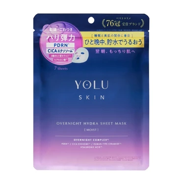 YOLU(ヨル) ヨル スキン オーバーナイト ハイドラシートマスク モイスト