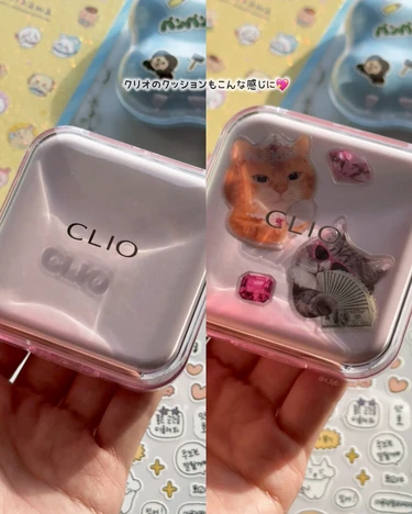 韓国 コスメ コスメデコ デコり シール ロムアンド リップ ティント クッションファンデ ステッカー リップデコ クッションデコ