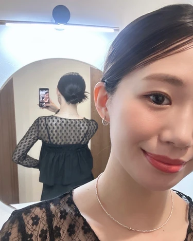 ミディアムボブ　セルフアレンジ　カチモリ　