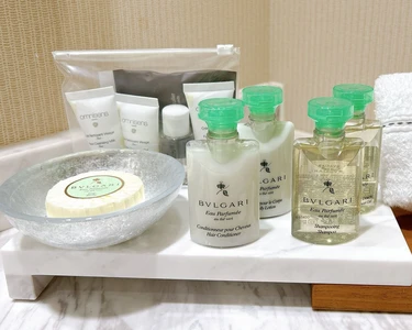 【INFINITO HOTEL ＆ SPA 南紀白浜】アメニティ「BVLGARI」