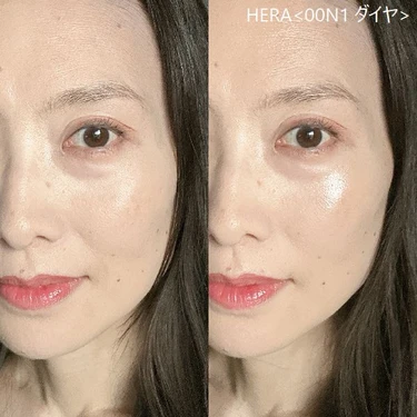 「HERAリフレクション スキン グロウ クッション ファンデーション＜00N1 ダイヤ＞」のスウォッチ