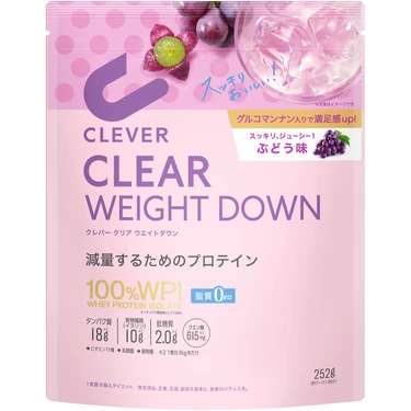 CLEVER(クレバー) 株式会社ネイチャーラボ クリアプロテイン ウェイトダウン ぶどう味