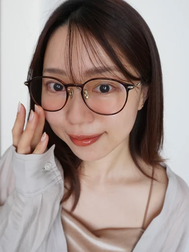 JINS チークカラーレンズ ピーチピンク