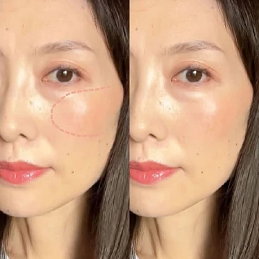 「キャンメイク クリームチーク 16 アーモンドテラコッタ」のスウォッチ