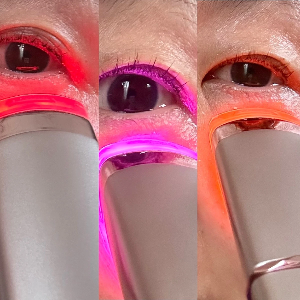 キャンディカラーのライトがかわいい目元専用美顔器　EMS・LED・RF搭載の「アクシージア メイト フォーアイズ」あたたかくて癒される