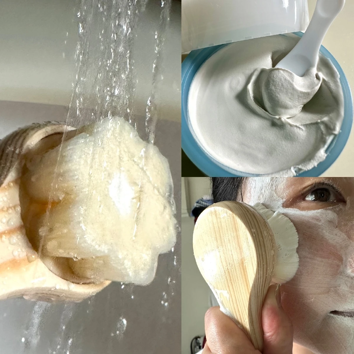 洗顔の脱マンネリ化。10秒パック ＋ 洗顔ブラシでマッサージ　医薬部外品のBRIGHTENING WASHでしみそばかす対策！