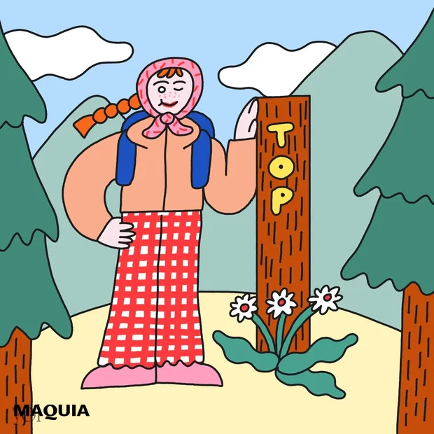 月山もも　ひとリート　ソロ登山　初心者　登山　山頂　紅茶　パン