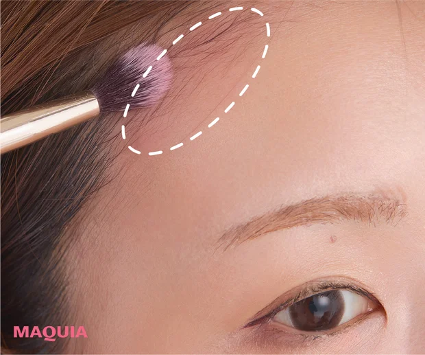 ケイト バウンシーチークシャドウ MV-1 骨格操作メイク STEP2