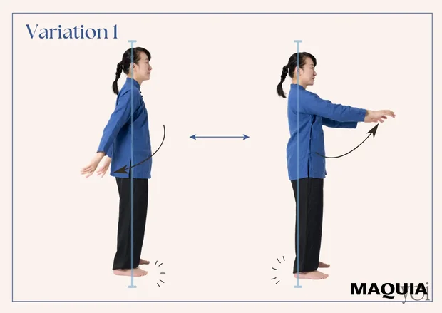 スワイショウ　楊玲奈　腕を前後に振るスワイショウ　スワイショウのやり方
