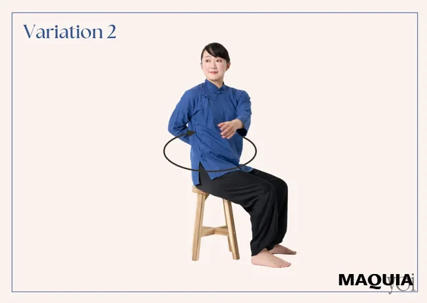 スワイショウ　楊玲奈　椅子に座ってやるスワイショウ　スワイショウのやり方