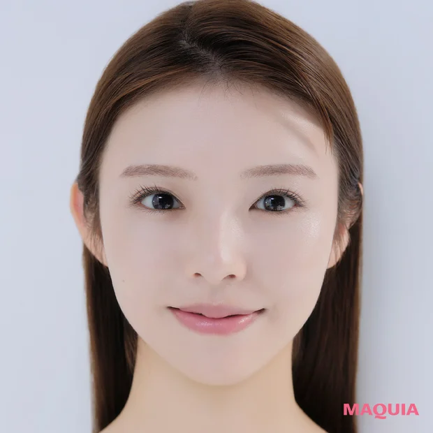 コントロールカラー　白　ホワイト　仕上がり