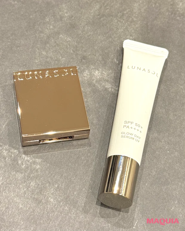 ルナソル LUNASOL グロウデイセラムＵＶ リミテッドキット 日焼け止め 単色アイシャドウ 限定 推しコス　マキアエディター