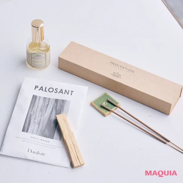 板野友美 美活 ヘルシー美活 美容 コスメ 香り パロサント スティック お香 ピローミスト