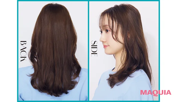 「リファカールアイロン プロ」使った多幸感×今どきニュアンス巻き 仕上がり バック サイド