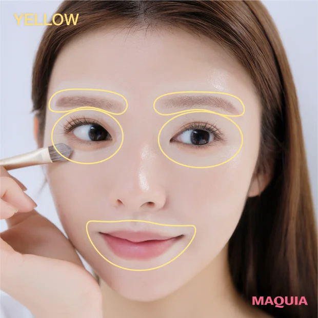 イエロー　化粧下地　コントロールカラー　使い方