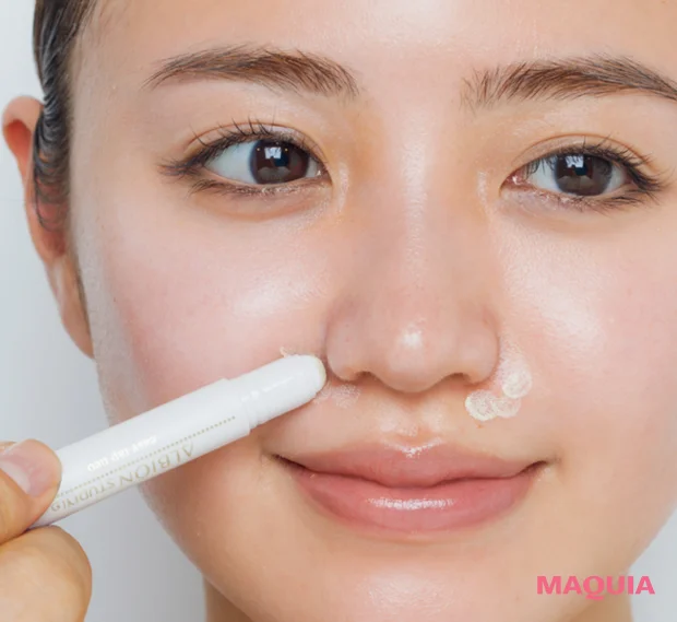 ヘア&メイク 千吉良恵子さんおすすめの2026年春ベースメイク 赤みはグリーンで解消