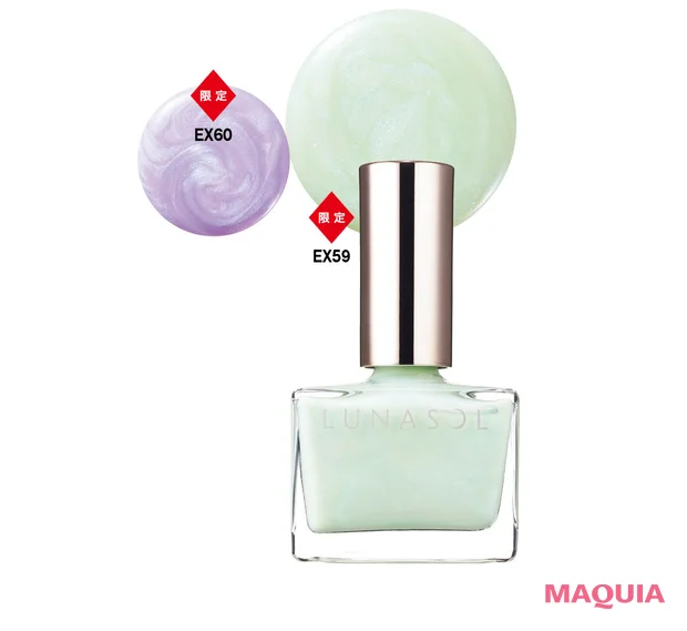 2026年LUNASOL（ルナソル）のおすすめ夏新色コスメ　ネイルポリッシュ 各￥2200