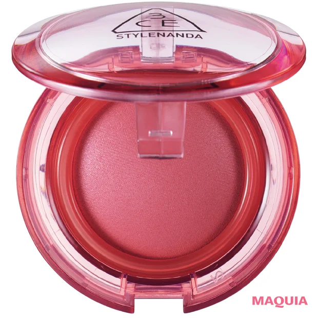 ヘア＆メイク 長井かおりさん監修 多幸感ベースメイク 3CE バウンシーブラーバーム フィグソーダ